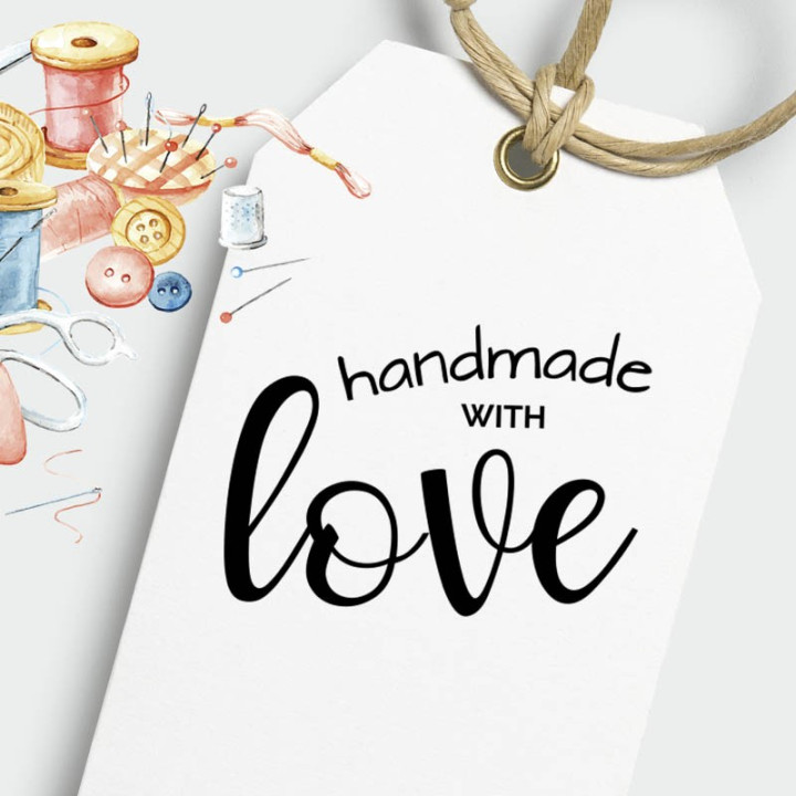 Napis handmade with love