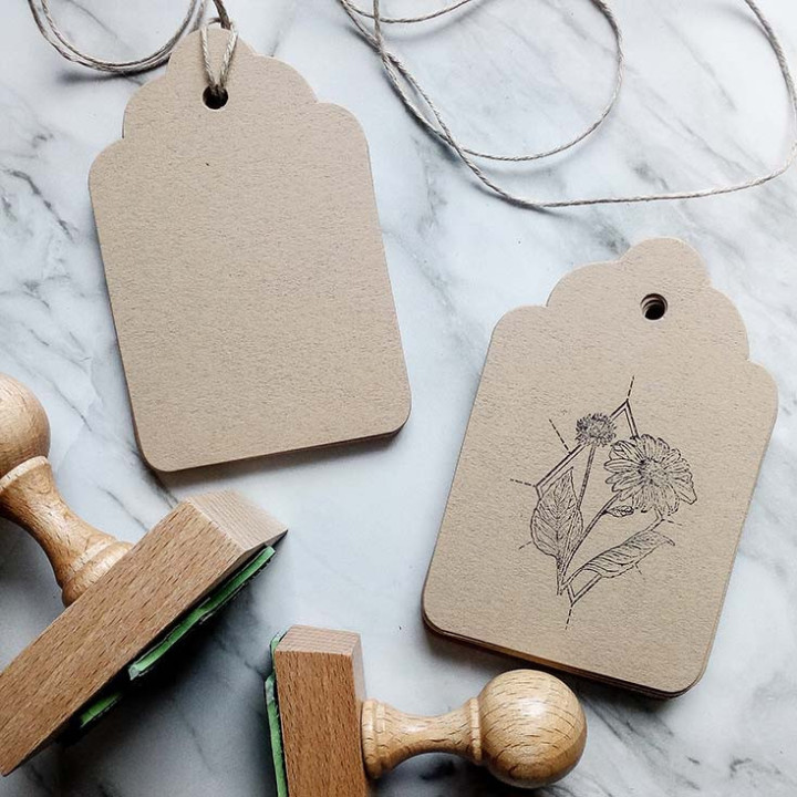 Metki kartonowe, EKO, 6x9 cm, pakiet 25 szt. lub więcej taniej!